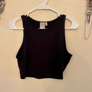 Black crop top